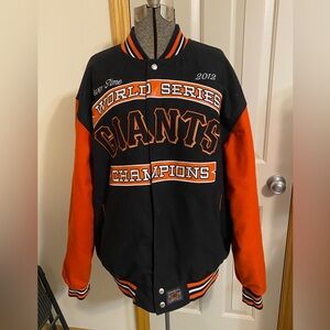 2012 Reversible San Francisco Giants 7 Times World Series Varsity Jacket